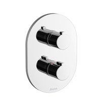 Thermostatische Unterputzbatterie Chrome für Dusche ohne Umstellung
