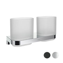 Halter mit zwei Bechern Chrome II