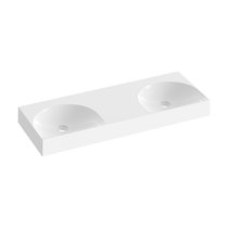 Doppelwaschbecken Lite 120, ohne Hahnloch