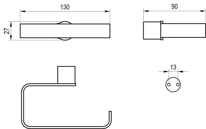 Toilettenpapierhalter Fold FN 401