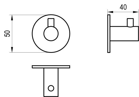 Selbstklebender Handtuchhaken Kona