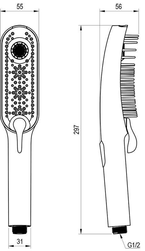 Handbrause für Hunde