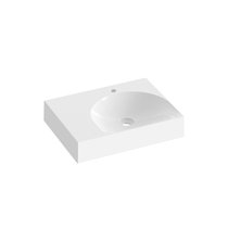 Waschbecken Lite 60/45 L/R, mit Hahnloch