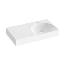 Waschbecken Lite 80/45 L/R, mit Hahnloch