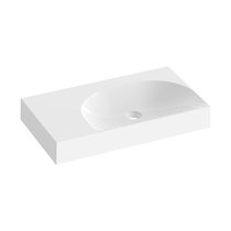 Waschbecken Lite 80/60 L/R, ohne Hahnloch