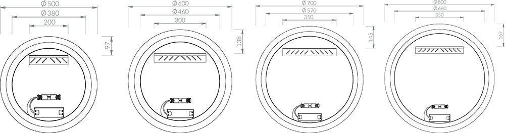 Spiegel Orbit 500/600/700/800