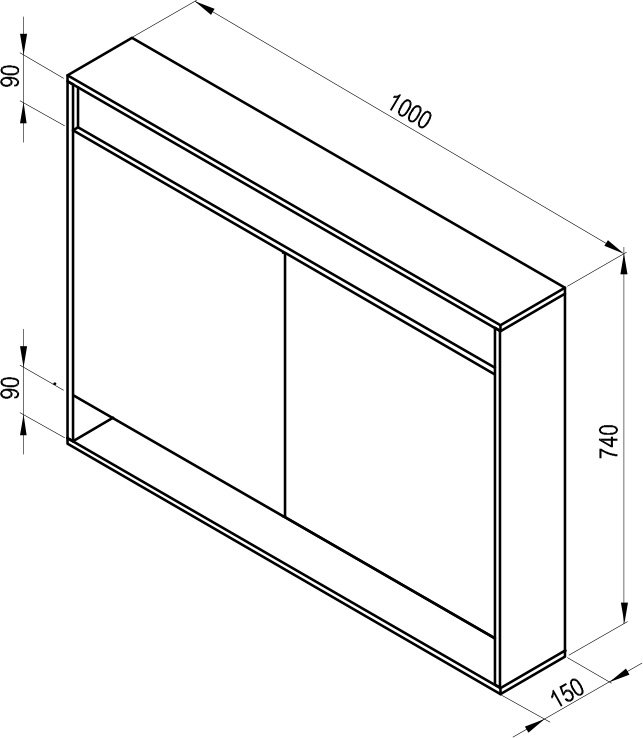 Spiegelschrank MC 1000 Step